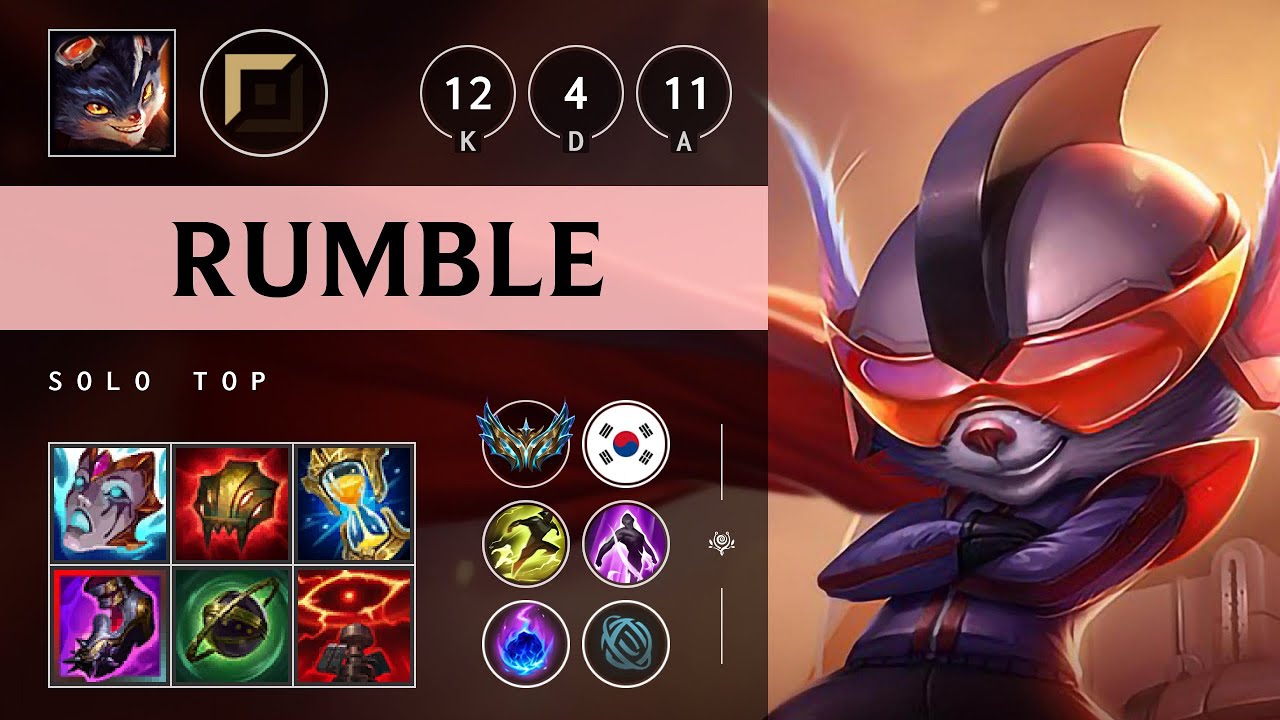 Rumble Top против Gangplank — патч KR Challenger 25.08