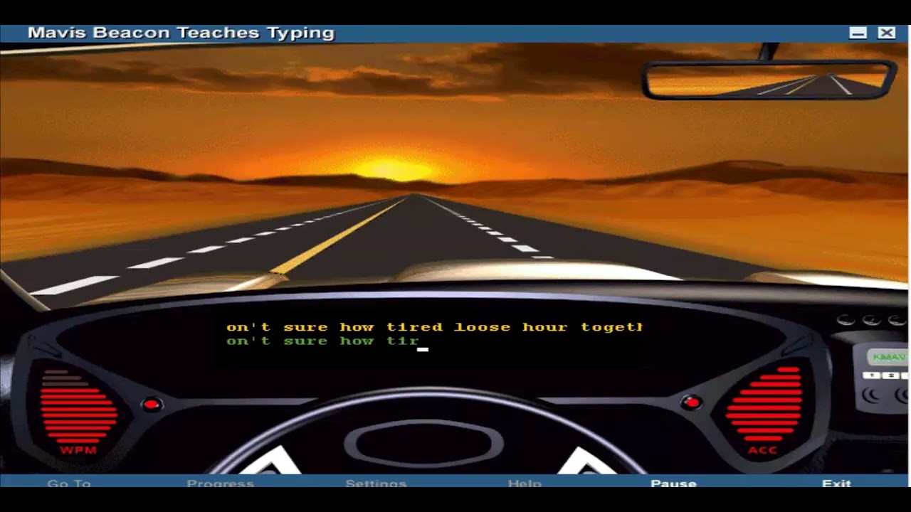 Mavis Beacon Teaches Typing 12 (Road Race)