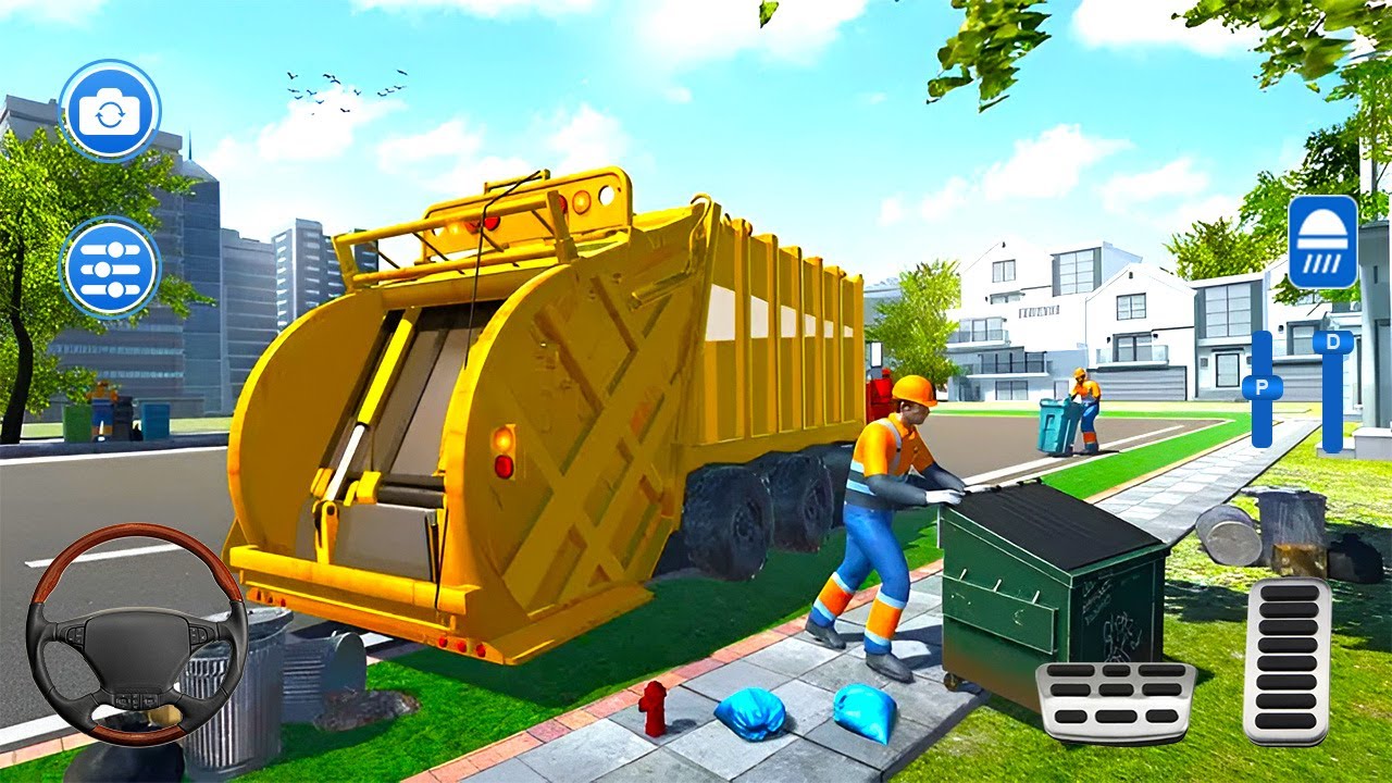 Real Garbage Trash Collector Truck 2026 - Full City Garbage Collection Mission Realistic Gameplay