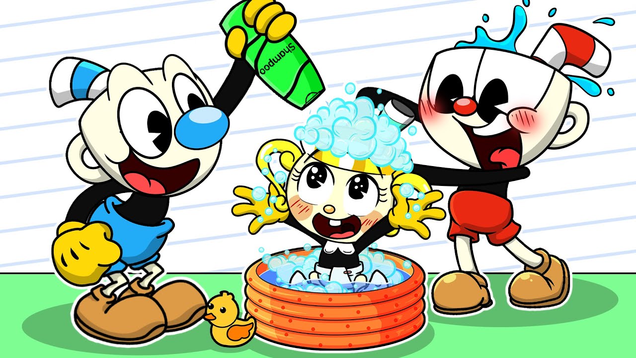 How do Cuphead & Mugman Take Care Of Baby Chalice?? Cuphead DLC Animation