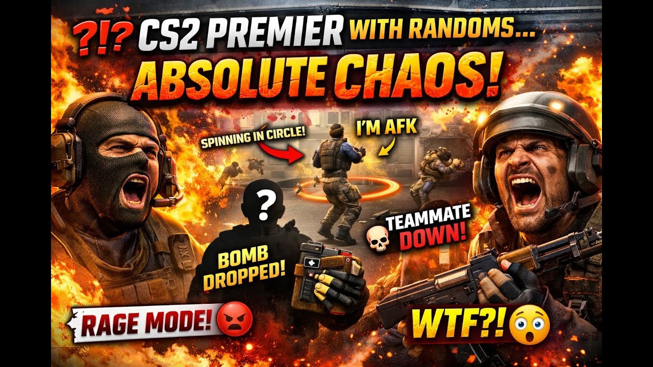 CS2 Premier With Randoms… Absolute Chaos