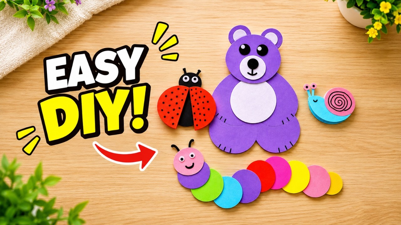 How to Make 4 Easy Paper DIYs for Kids