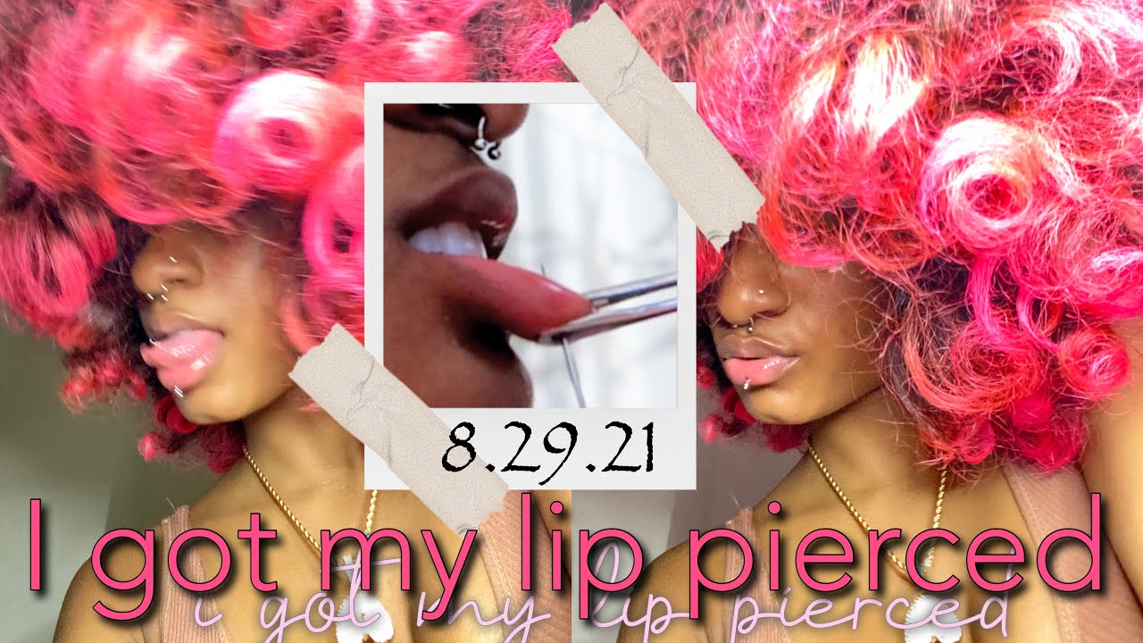 I got my LIP PIERCED !! ASHLEY PIERCING + my moms reaction (SHE DIDN’T KNOW)