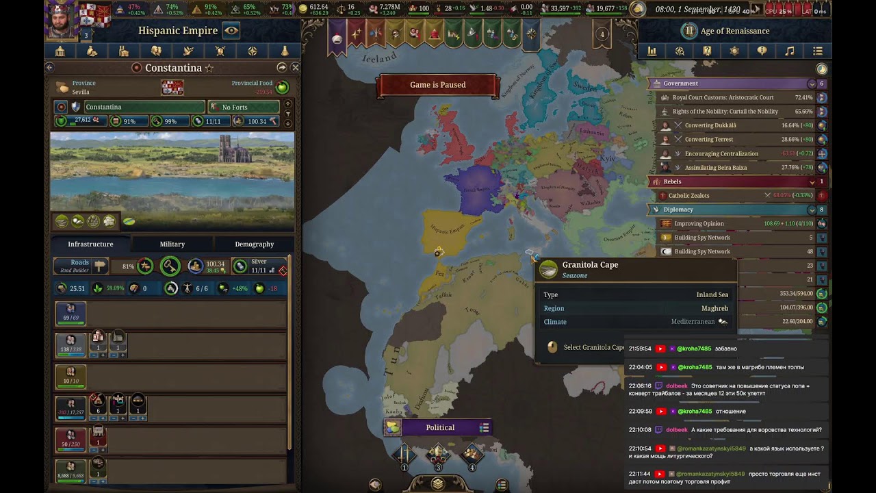 Europa Universalis 5. Лига Золотого Свина