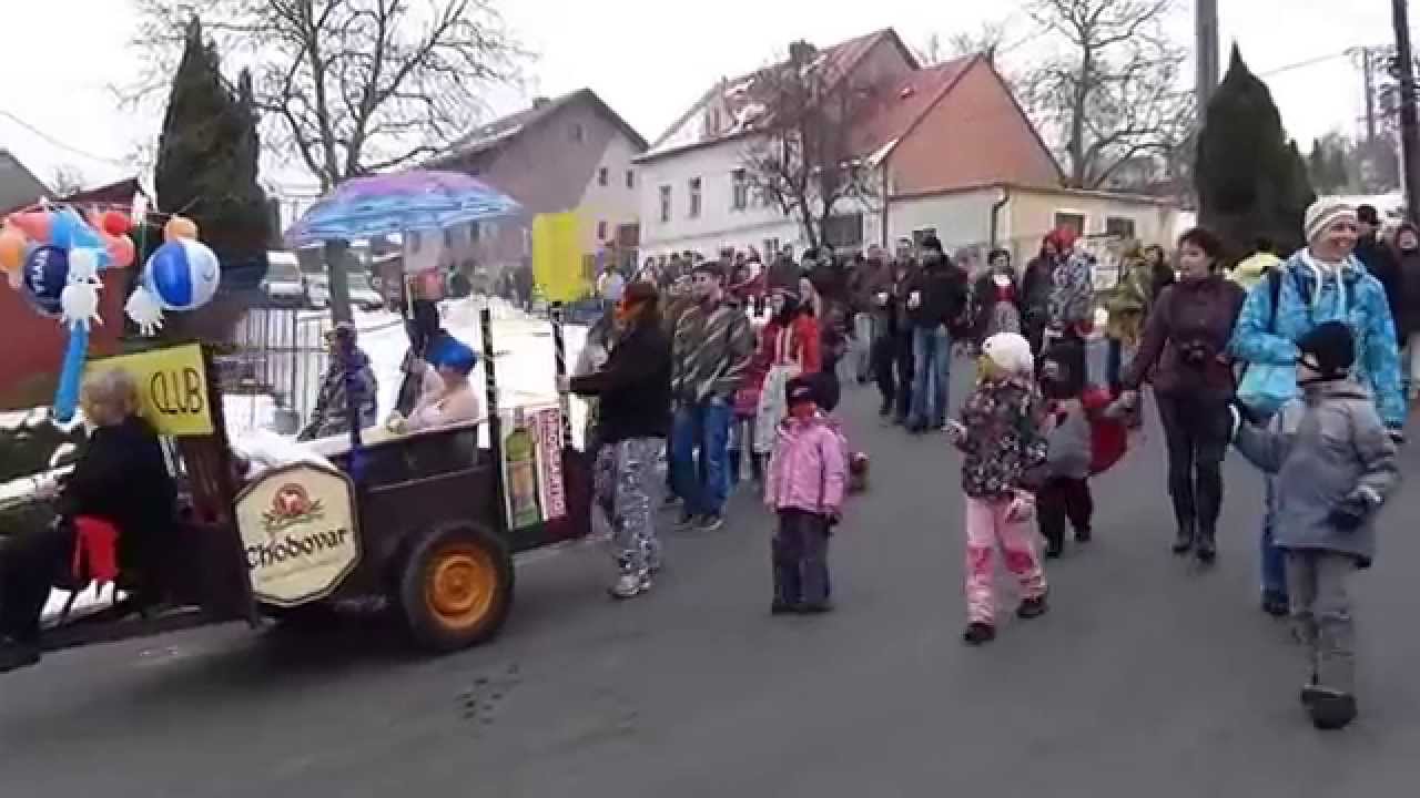 Masopust 2015 v Klenčí pod Čerchovem III. -  průvod I. část