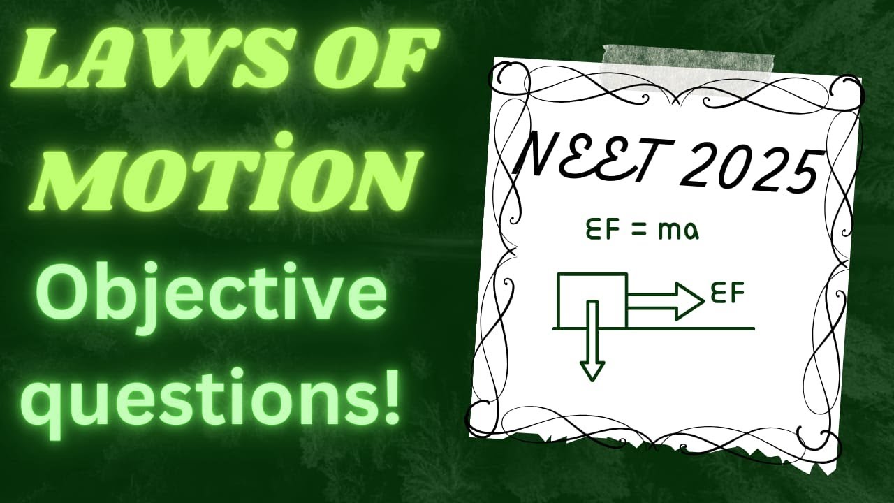 Laws of Motion | NEET 2025 | Objective Questions | PYQ | Physics CBSE Class 11 | NCERT Exemplar