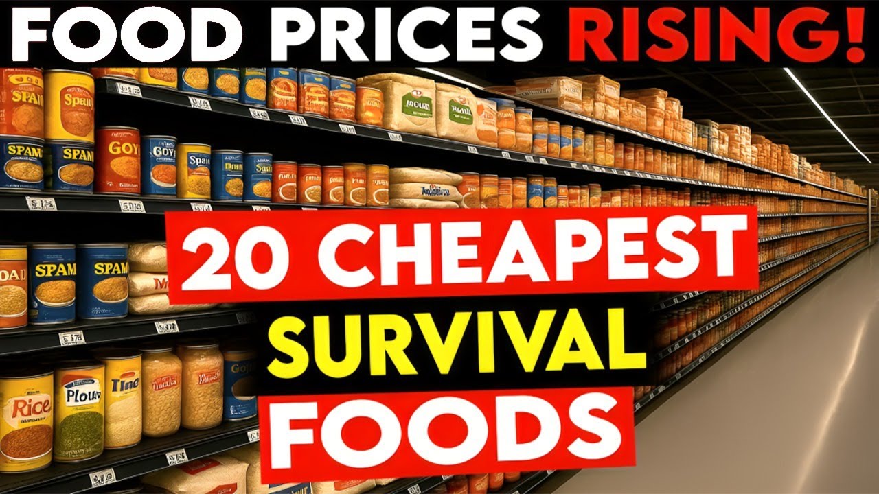 20 Cheapest Survival Foods To STOCKPILE Before Prices SKYROCKET!
