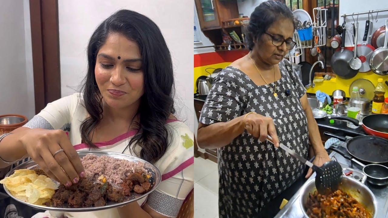 Janiz അമ്മ ഉണ്ടാക്കി തന്നുവിട്ട വിഭവങ്ങൾ😋Janiz അമ്മ cooking vlog😊❤️