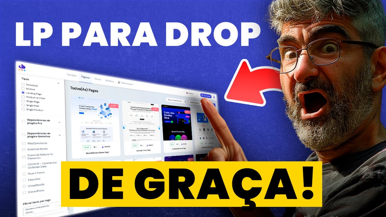 LANDING PAGE DE GRAÇA PARA DROPSHIPPING!