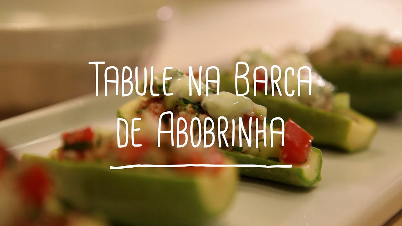 Tabule na Barca de Abobrinha | Receitas Saudáveis - Lucilia Diniz