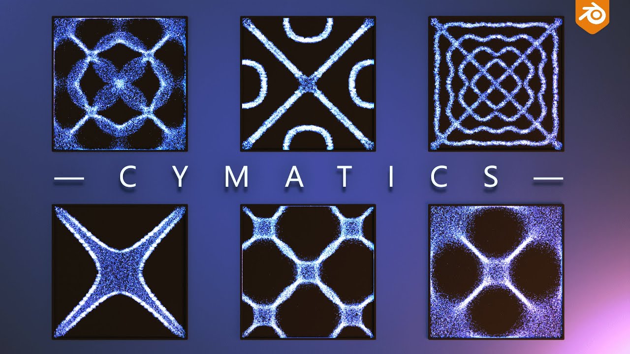 Cymatics RESONANCE with Geometry Nodes - Blender Chladni Plate