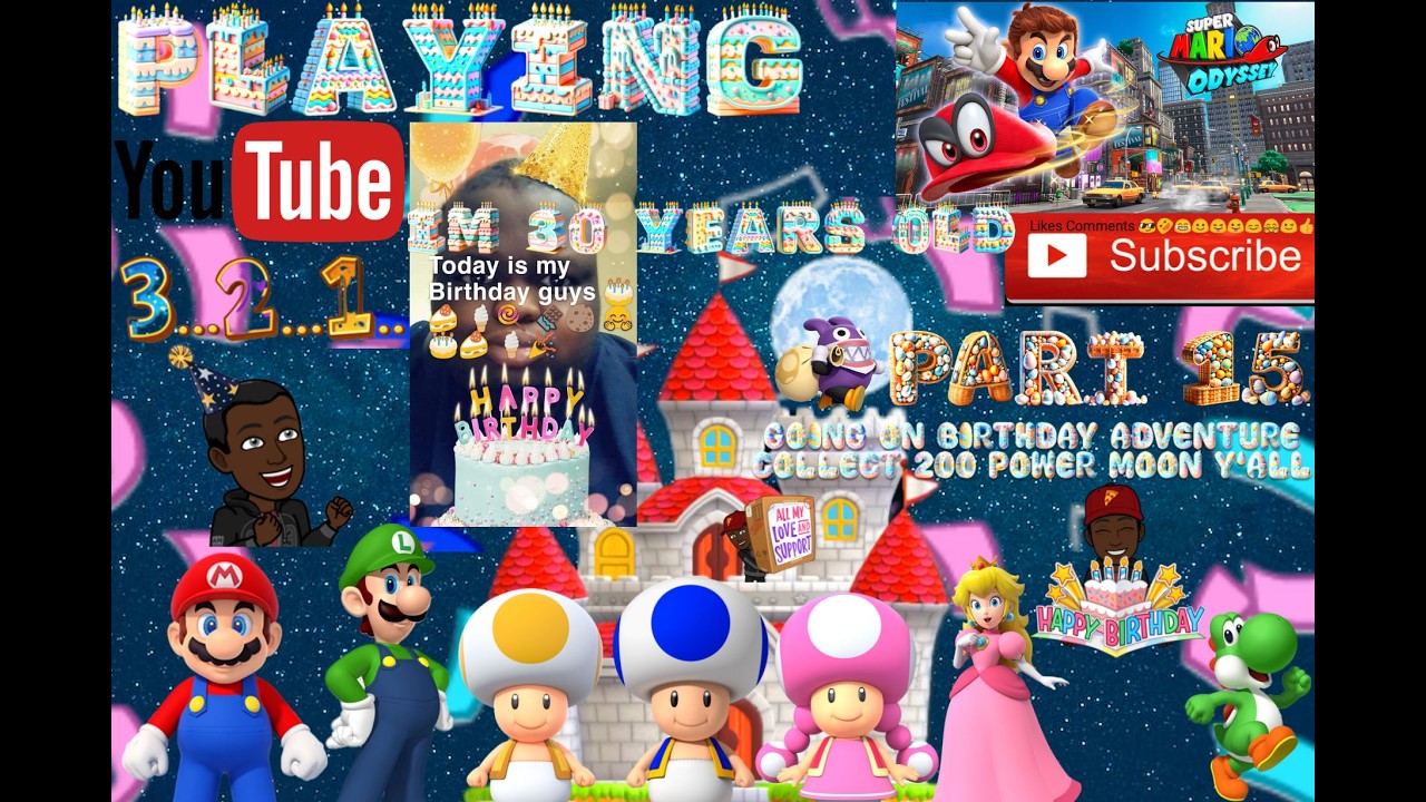 🎮🔴📱🥳PLAYING SUPER MARIO ODYSSEY💯PART 15,🎂GOING🎊ON🎉BIRTHDAY🎈ADVENTURE🍰COLLECT 200🔔POWER🌕MOON😎Y'ALL👍🏾