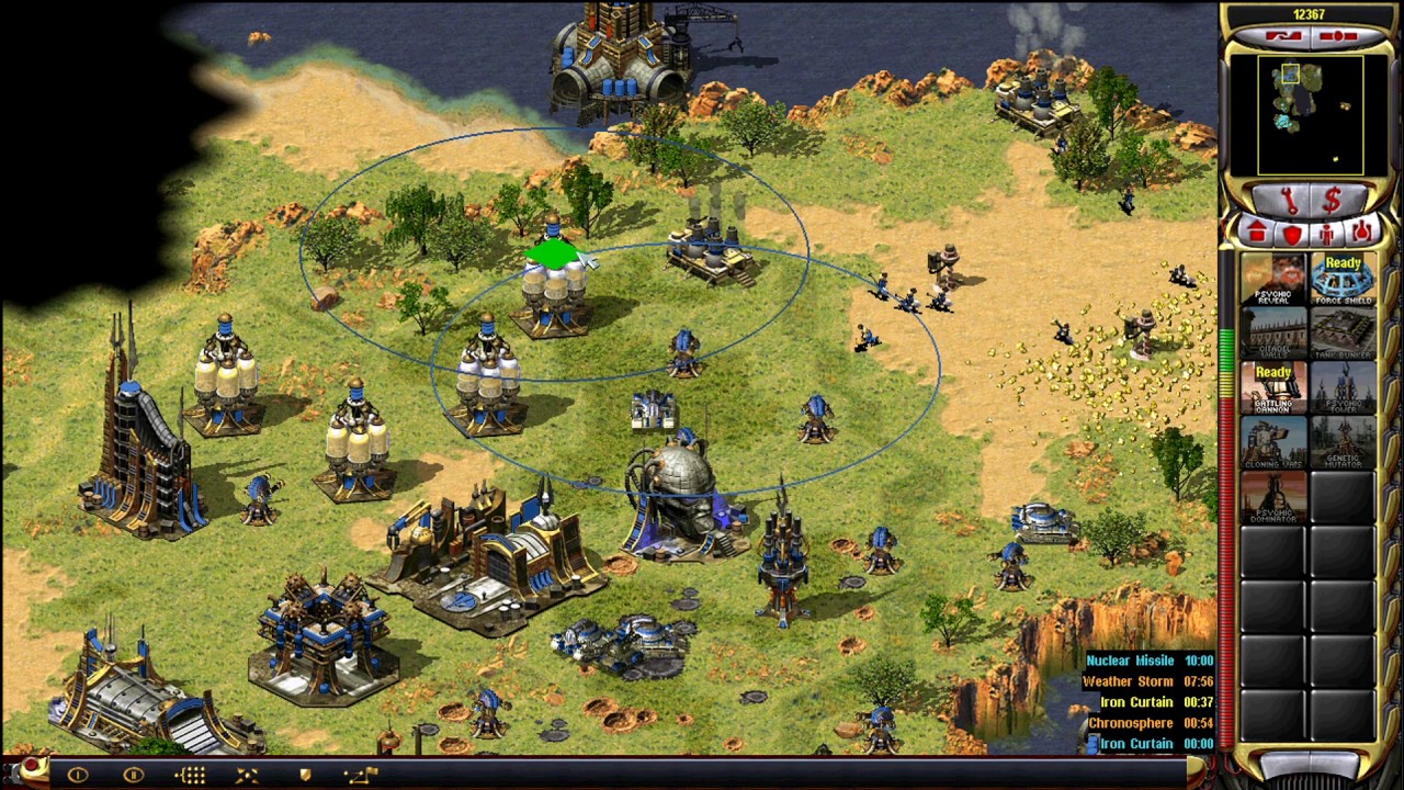 Red Alert 2: Yuri's Revenge - 1 vs. 7 Brutal AIs (Yuri vs. Random on A Path Beyond II)