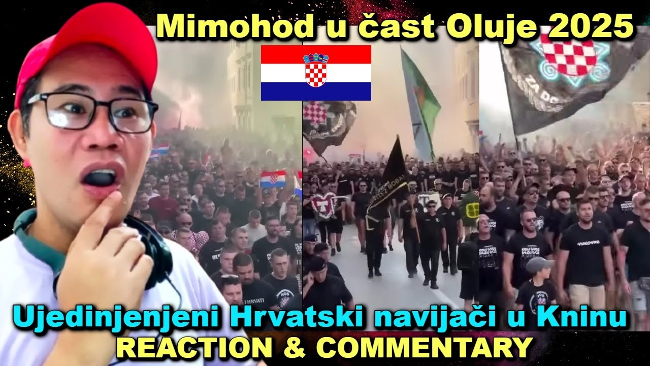 Ujedinjenjeni Hrvatski navijači u Kninu - Mimohod u čast Oluje 2025 REACTION