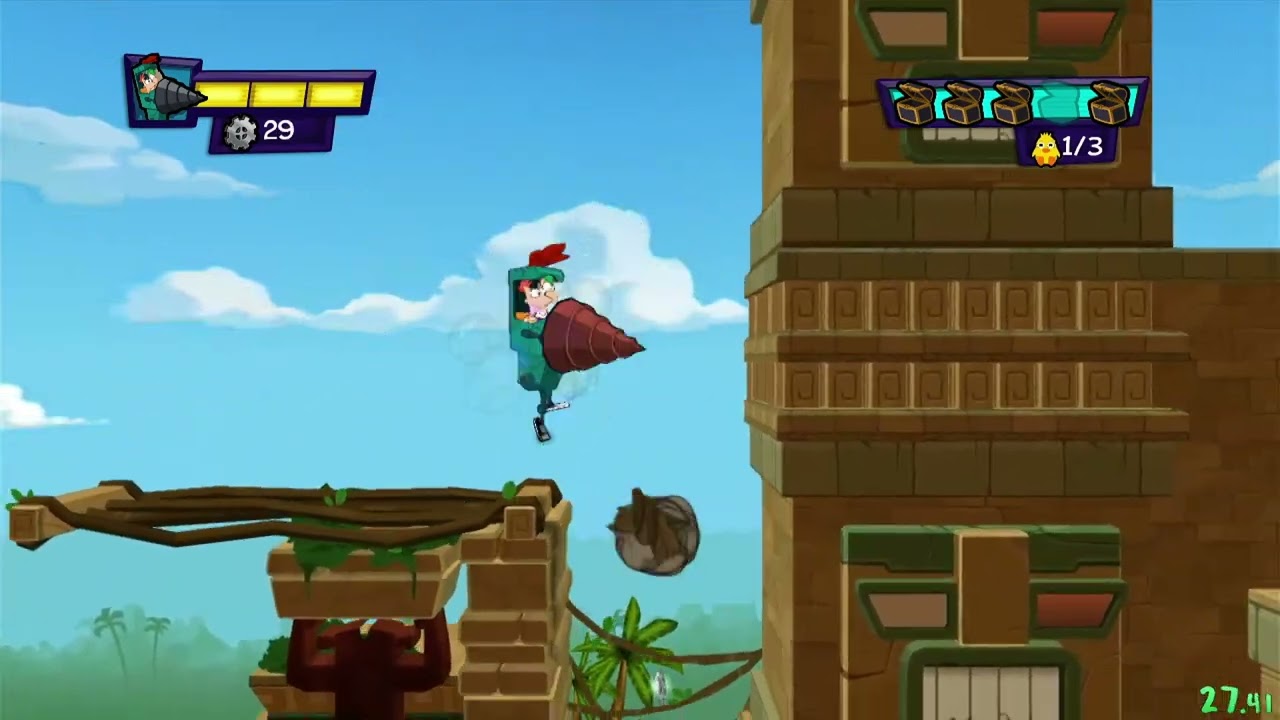 Phineas and Ferb: Quest for Cool Stuff: 1-1 Enter the Transformatron in 1:24.033