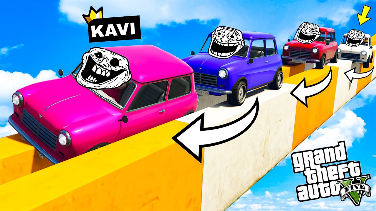 99.999% PEOPLE ARE CAZUAL IN GTA 5 PARKOUR | KAVI7P 😂