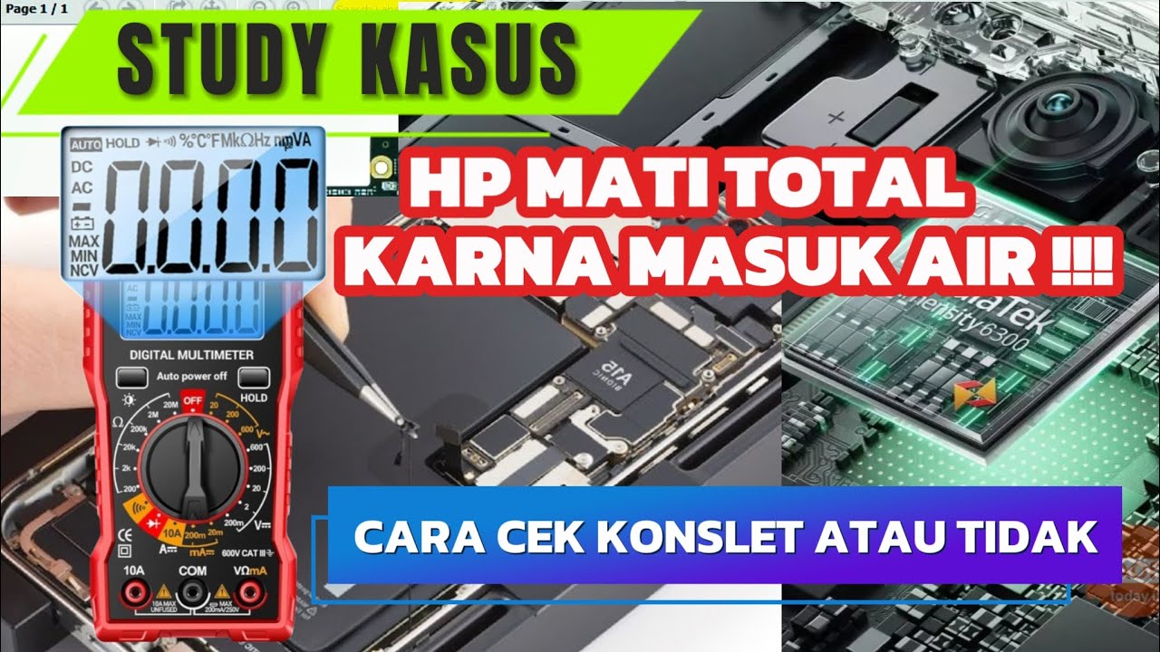 CARA CEK MESIN HP KONSLET (SHORT) ATAU TIDAK, SETELAH TERKENA AIR❗