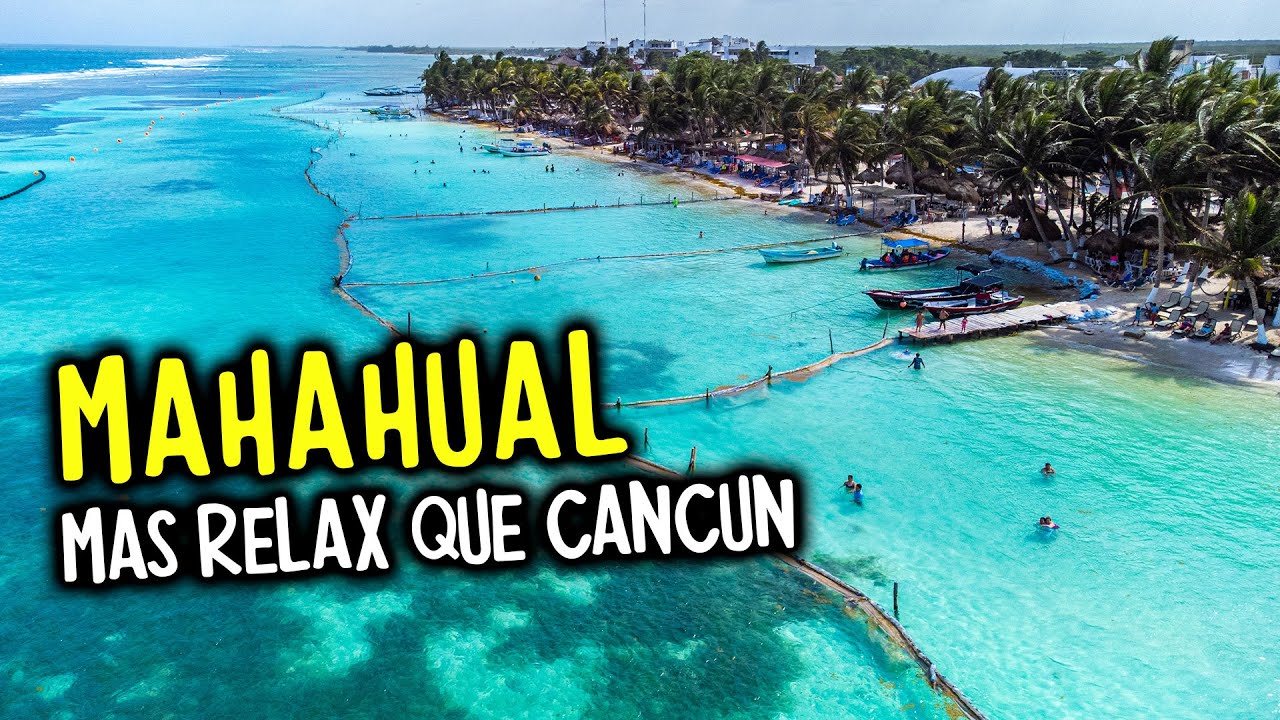 De pueblo pesquero a un GRAN PARAISO 👙 así es Playa Mahahual en Quintana Roo
