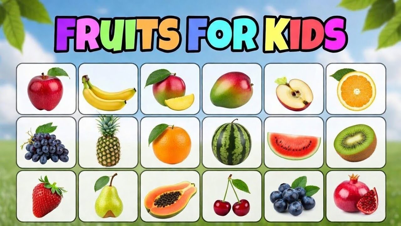 Fruit World 🍉🍎 | Learn Fruits Names | Kids Video 