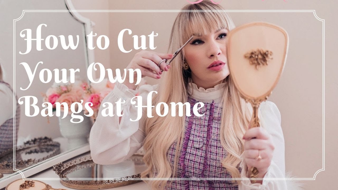 How to Cut Your Own Bangs at Home 2022 | Easy Haircut Tutorial