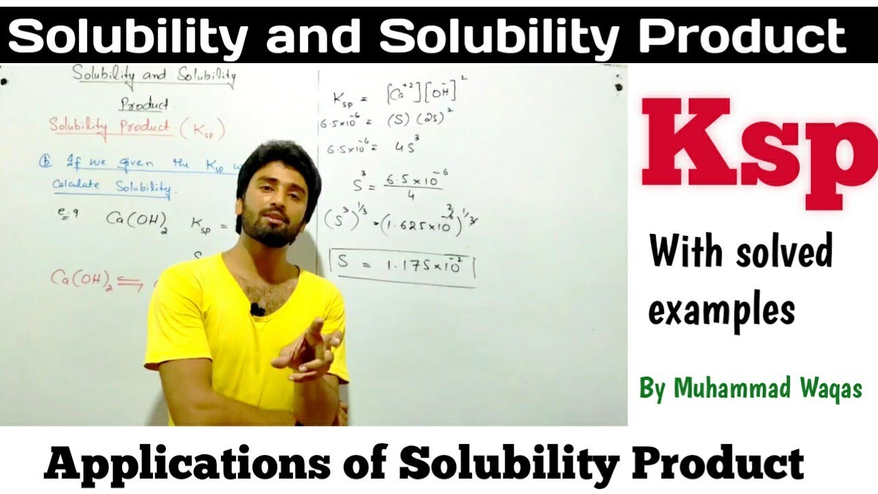 Solubility and Solubility Product| Applications of Solubility Product| Solutions of Examples for Ksp