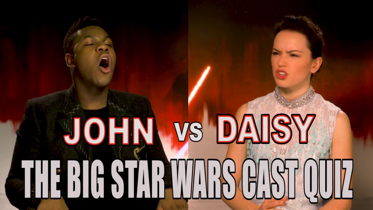 'I don't care about these people': John Boyega and Daisy Ridley go head-to-head in our cast quiz