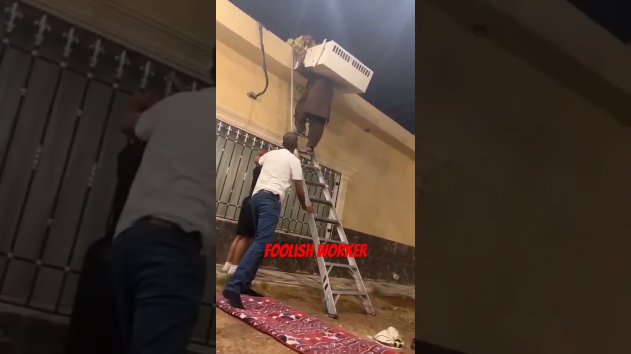 Ladder accident #firehose #machine #firepanel #firesafety #technology #viral #shorts #construction