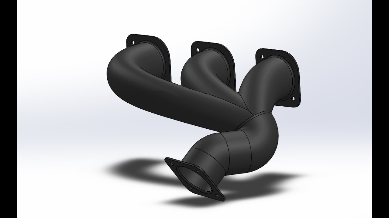 Solidworks Egzoz Manifoldu Tasarımı