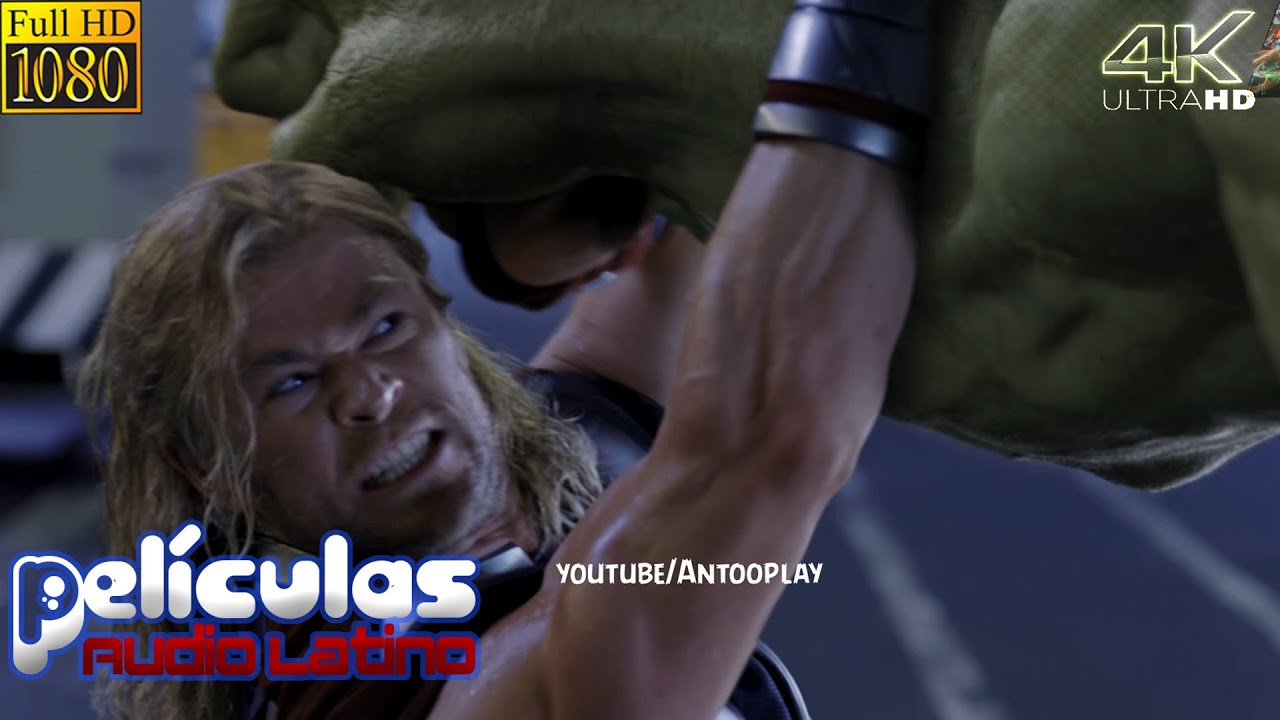 Los Vengadores (2012) - Thor vs Hulk - Escena de lucha 4K ULTRA HD