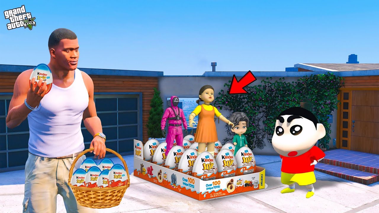 Shinchan & Franklin Buy Surprise Squid Game Kinder Joy in Gta 5