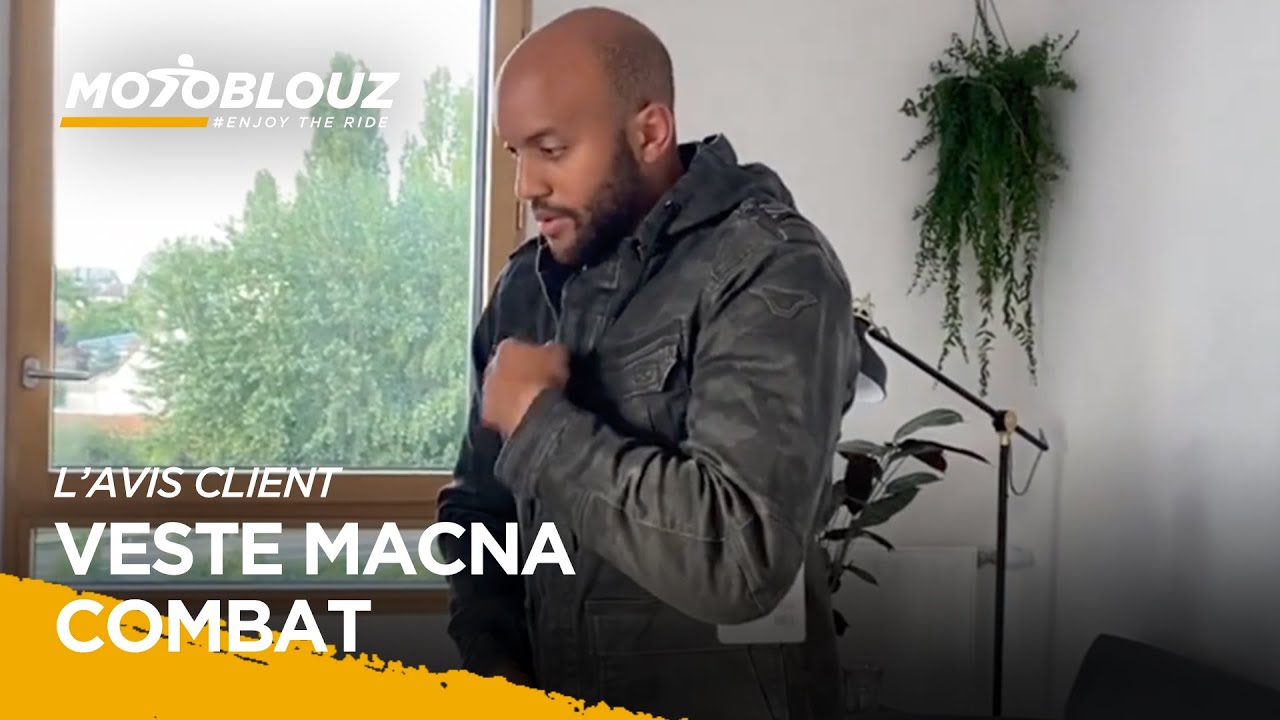 Loïc, client Motoblouz, présente la VESTE MACNA COMBAT