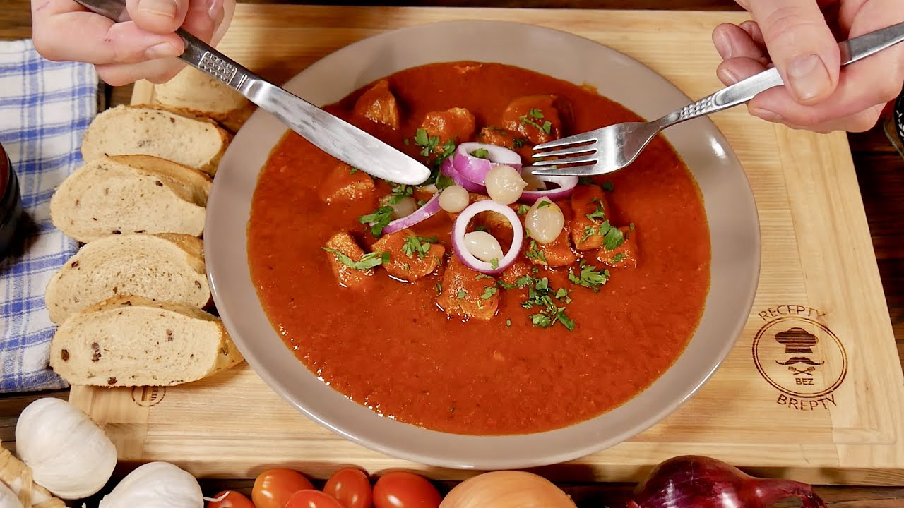 Как приготовить фантастический ГУЛЯШ за 60 минут? Вкусный соус и мясо! Россия любит его!