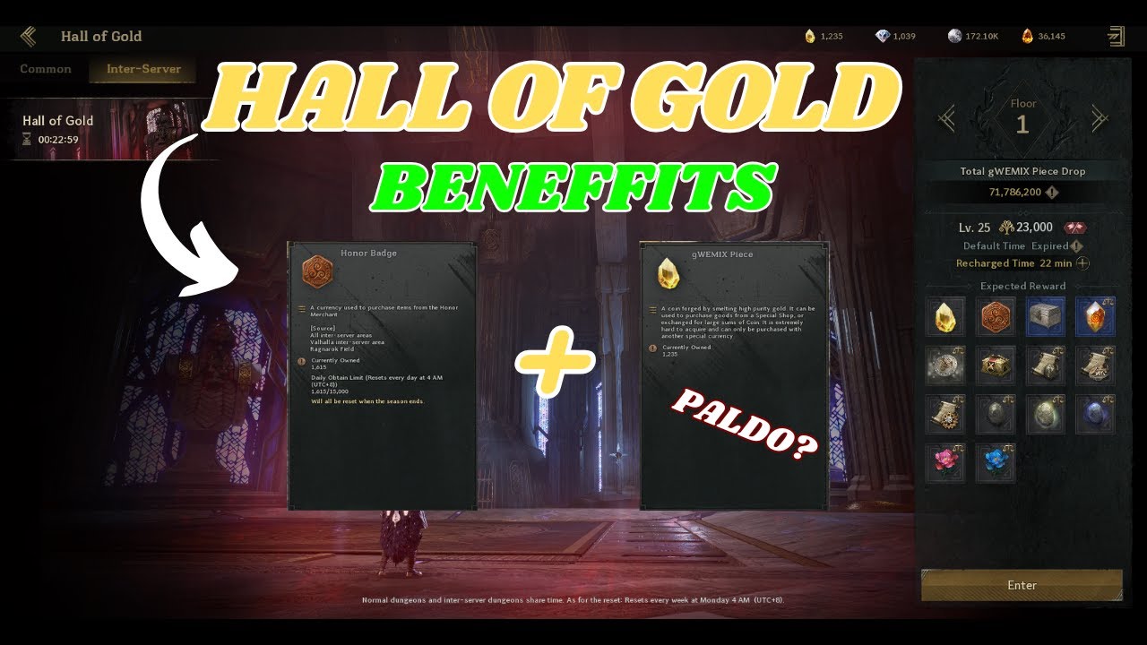 Legend of YMIR: PALDO SA HALL OF GOLD?