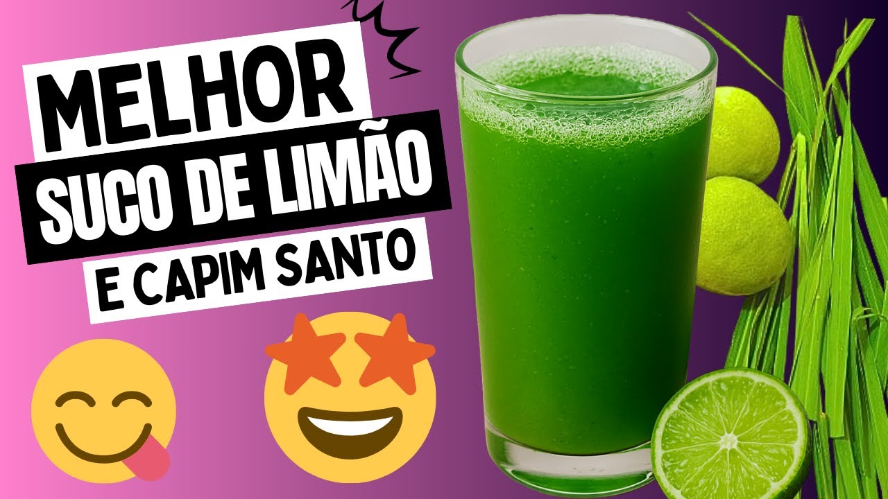 Suco de Limão com Capim Santo 🍋 | Refrescante, Calmante e Fácil de Fazer!
