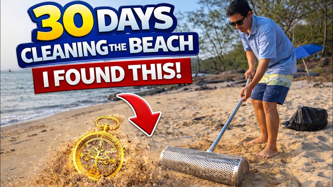 I cleaned the beaches for 30 days… And found GOLD Rings.