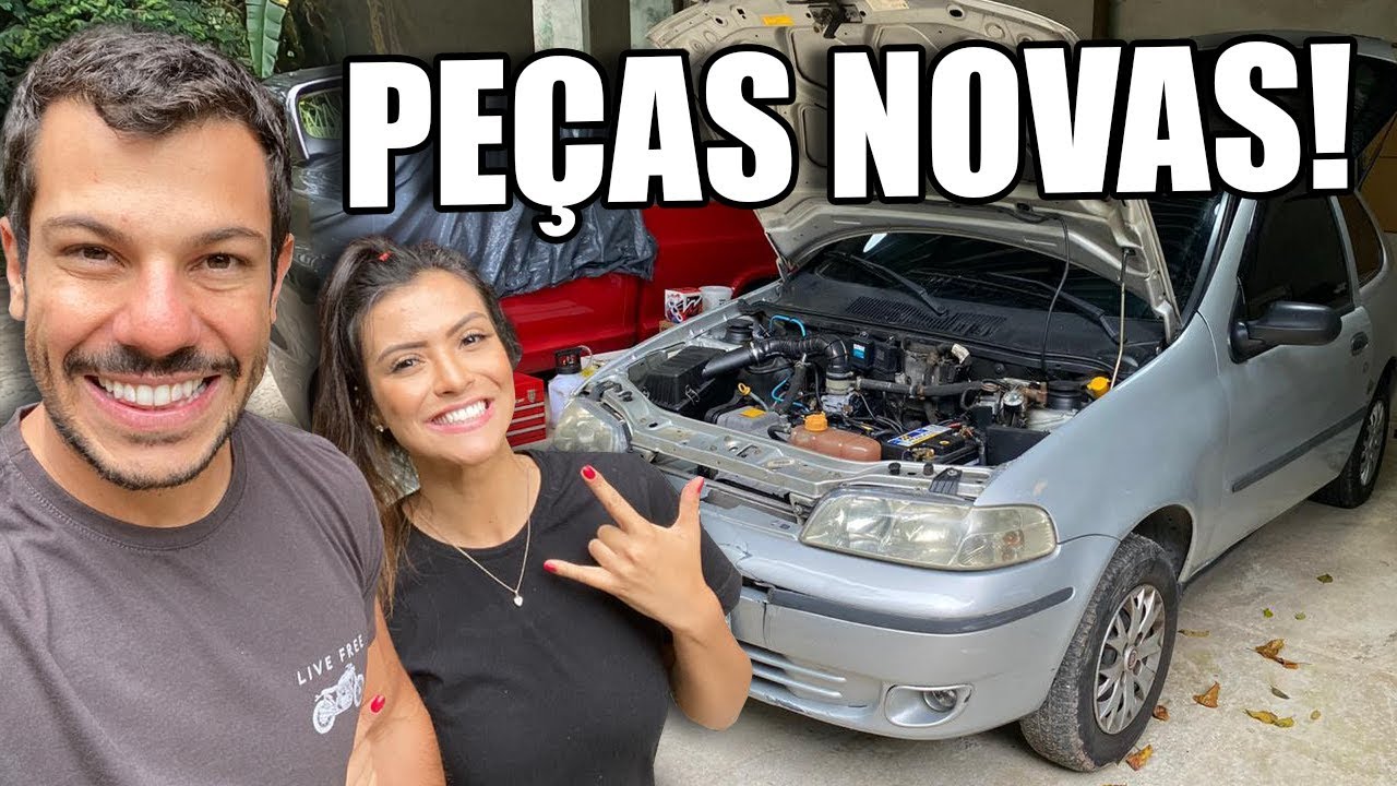 PEÇAS NOVAS PRO FIAT PALIO DA MINHA NAMORADA!! 😎 LANCER EVOLUTION VIROU CARRO DE FRETE!! 😂