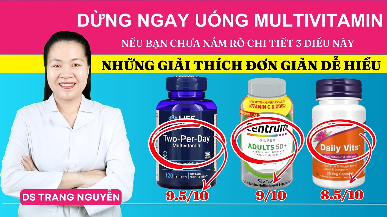 Uống Multivitamin Sai Cách Đang 