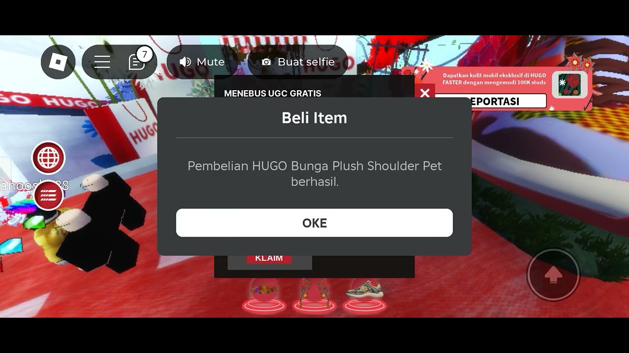 sniping HUGO Flower Plush Shoulder Pet 