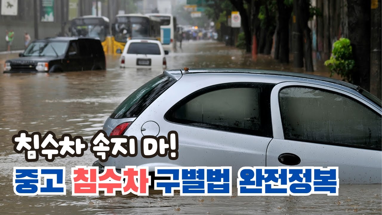 침수차 100% 구별하는 방법 5가지 | 중고차 구매 전 필수 체크리스트