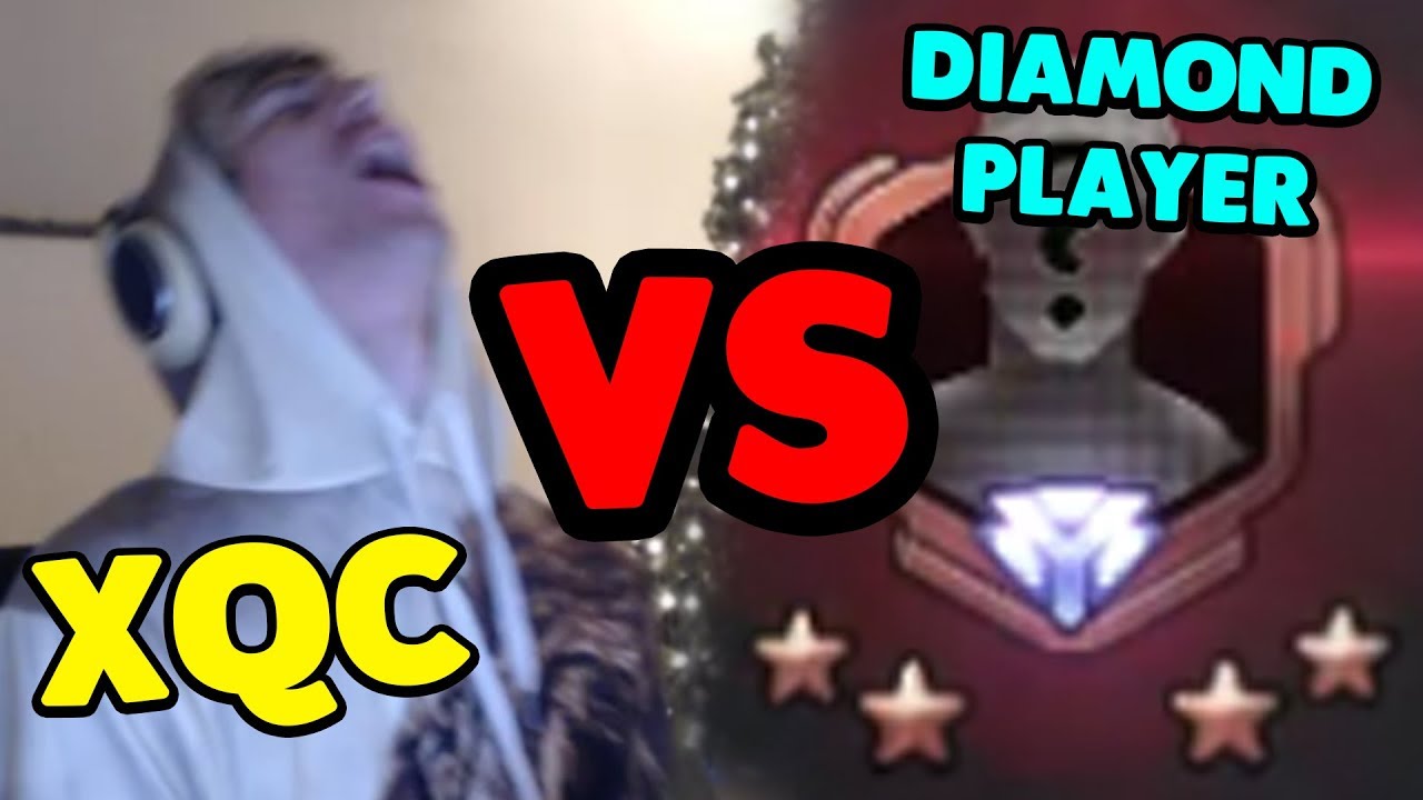 xQc против игрока уровня Diamond (вдвоем с Moxy)