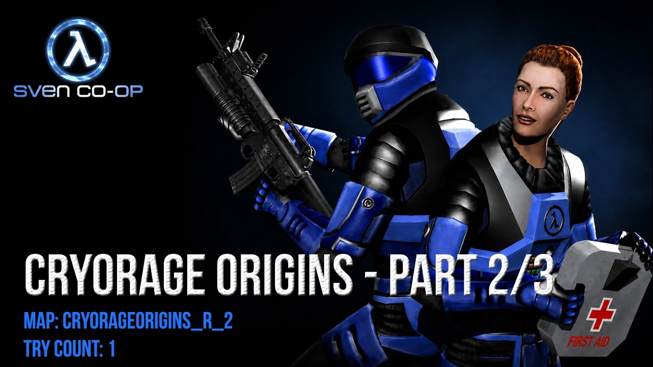 Sven Co-op - Cryorage Origins (series) Part 2/3 - Try count: 1 (Tentativa 1) - [No commentary]
