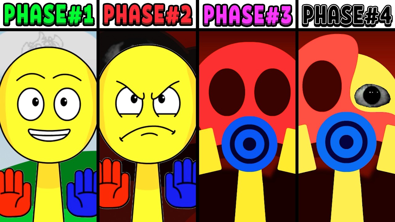 All Phases in New Incredibox Sprunki Oc of The Player: From Phase 1 to Phase 4