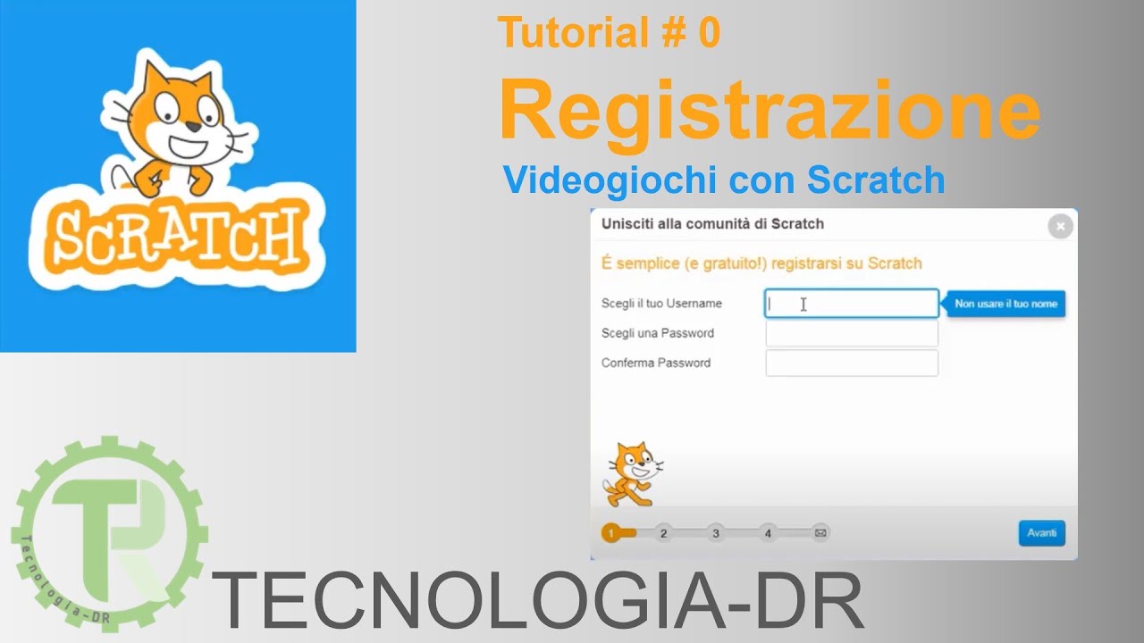Registrazione - Videogiochi con Scratch - Tutorial 0