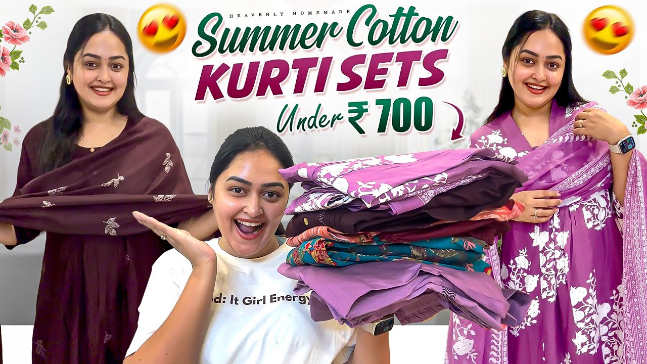 OMG 😱😱 Summer Kurti Sets For Just Below 800Rs/- || Heavenly Homemade