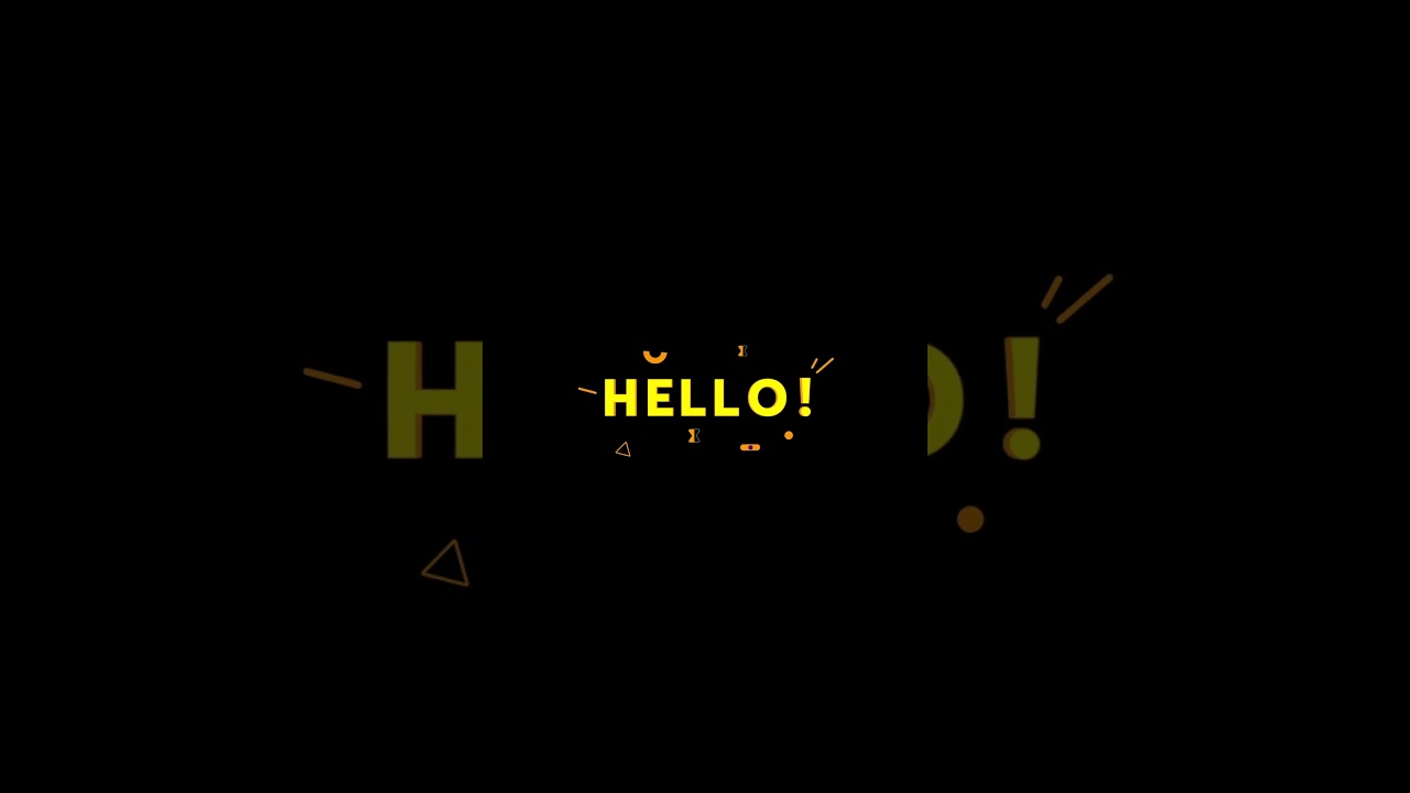 Hello.....Animation #shorts #hello #aftereffects