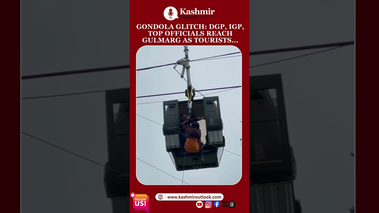 Technical Glitch Halts Gulmarg Gondola Mid-Air, Tourists Rescued Safely | Kashmir Outlook
