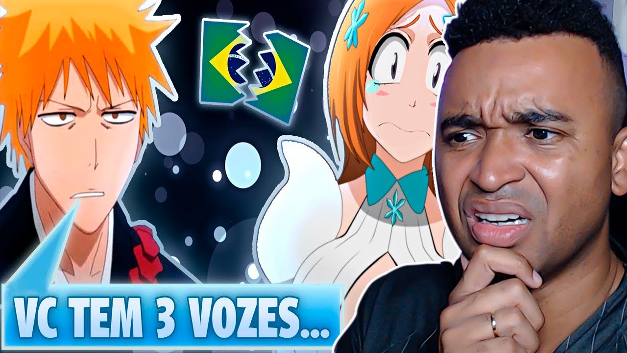 A dublagem BRASILEIRA de BLEACH é uma VERGONHA! 😡🎙 @VicioNerdOficial #react