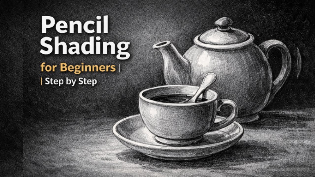 Pencil Shading | Still Life in Pencil | Step by Step Tutorial for Beginners || SKamal Art and craft