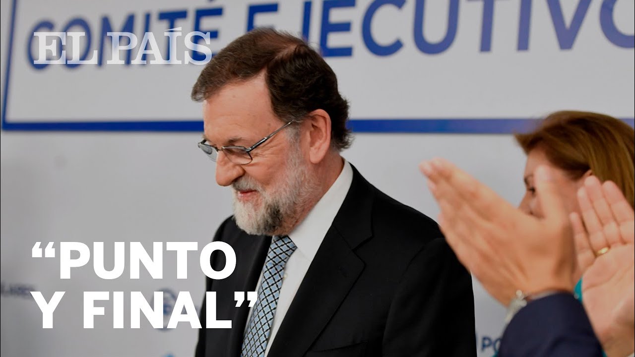 RAJOY DIMITE como líder del PP