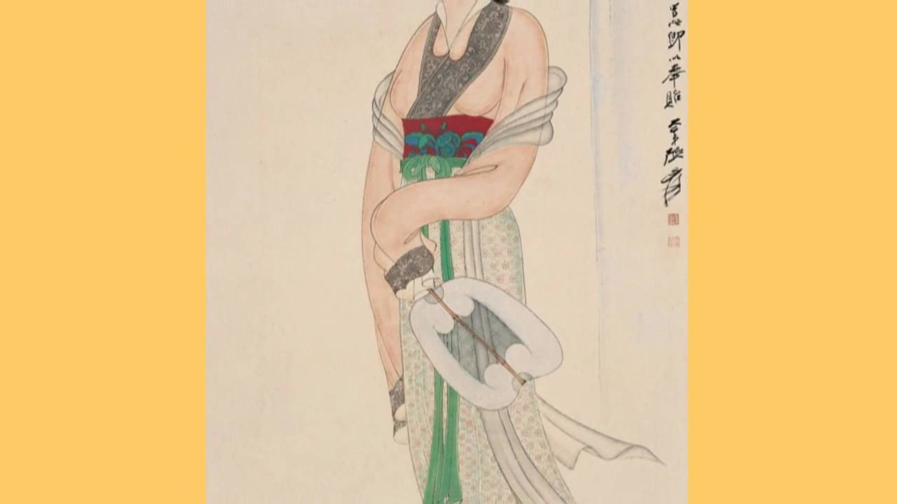 Chinese Painting - Court Ladies 仕女 by Zhang Daqian with Free Pictures Download 1/2